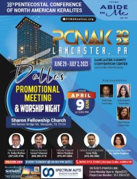 Dallas Promotional Meeting & Worship Night on April 9, 2023